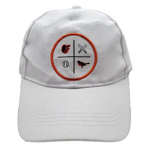Baltimore Orioles Hat Cap Snap Back White MLB Baseball DAP On The Job Mens